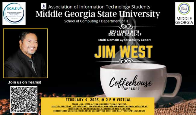 AITS/ISC2 Coffeehouse Speaker Series: Jim West graphic.